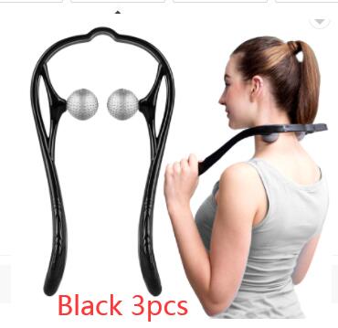 Plastic Pressure Point Therapy Neck Massageador Massagem Relieve Hand Roller Neck Massager For Neck Shoulder Trigger Point-zoom-