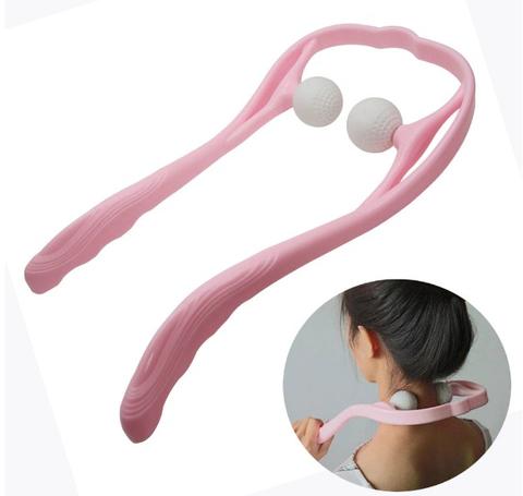 Plastic Pressure Point Therapy Neck Massageador Massagem Relieve Hand Roller Neck Massager For Neck Shoulder Trigger Point-zoom-