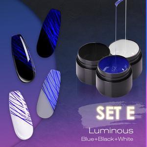 Manicure Luminous Nail Art Spider Nail Gel UV Nail Polish-zoom-