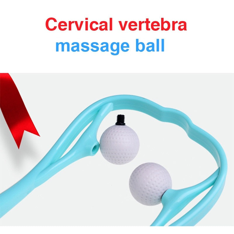 Plastic Pressure Point Therapy Neck Massageador Massagem Relieve Hand Roller Neck Massager For Neck Shoulder Trigger Point-zoom-