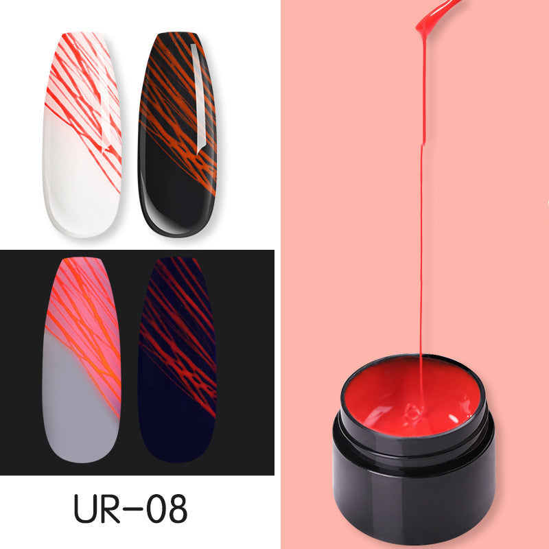 Manicure Luminous Nail Art Spider Nail Gel UV Nail Polish-zoom-