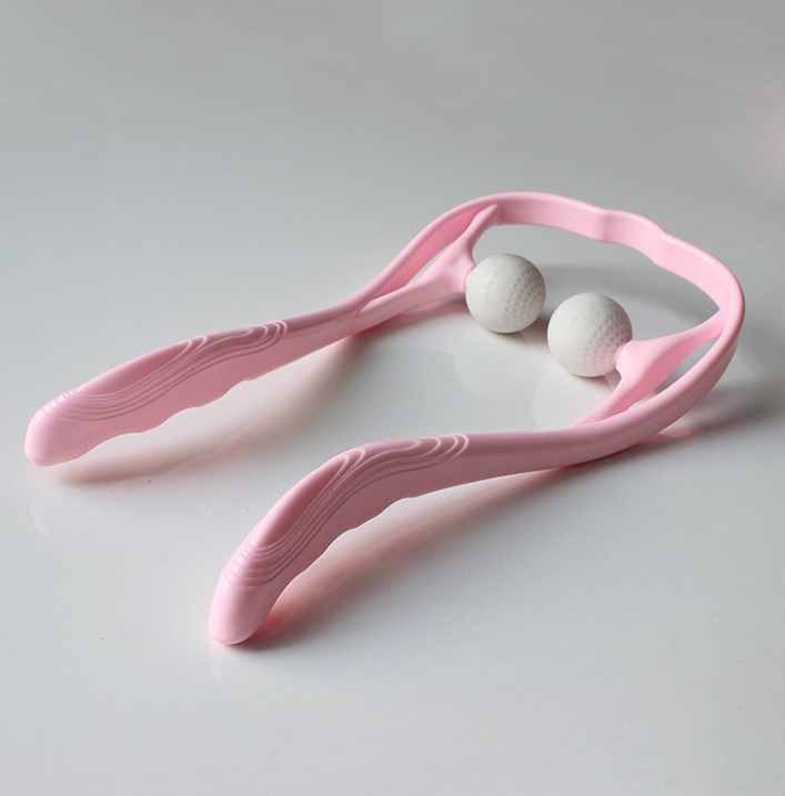 Plastic Pressure Point Therapy Neck Massageador Massagem Relieve Hand Roller Neck Massager For Neck Shoulder Trigger Point-zoom-
