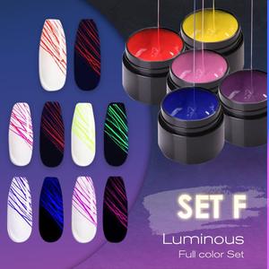 Manicure Luminous Nail Art Spider Nail Gel UV Nail Polish-zoom-