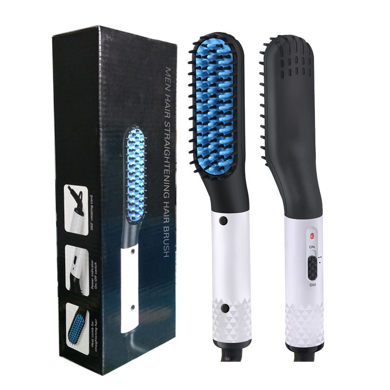 Multifunctional Hair Straightener Hair Comb Brush Men Beard Straightener Straightening-zoom-