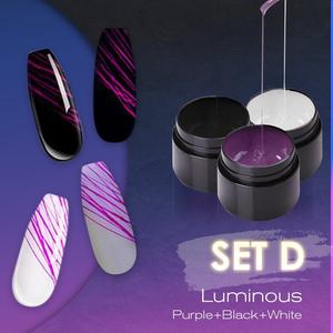 Manicure Luminous Nail Art Spider Nail Gel UV Nail Polish-zoom-
