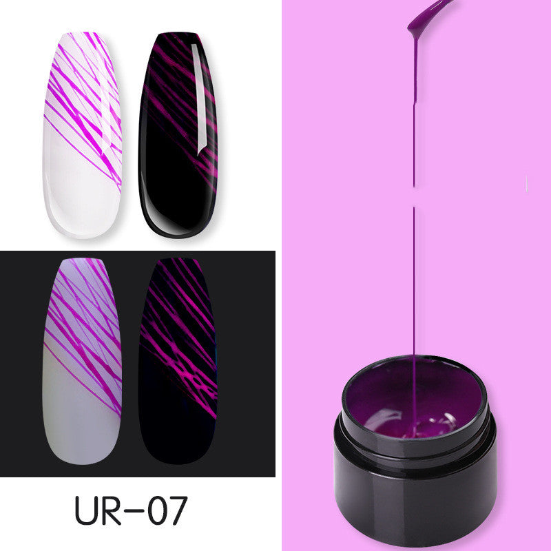Manicure Luminous Nail Art Spider Nail Gel UV Nail Polish-zoom-