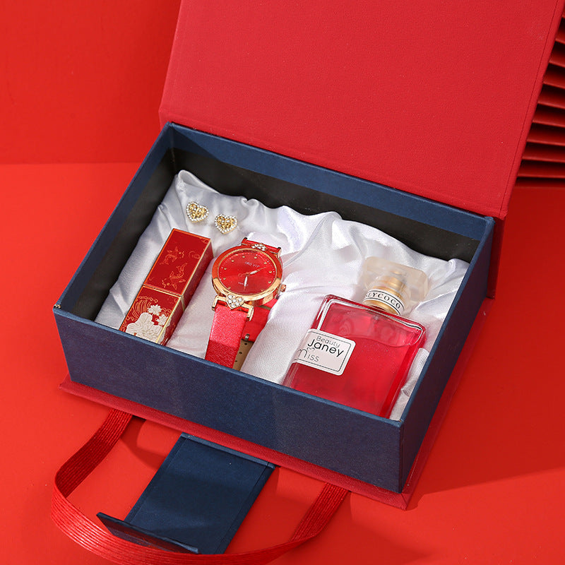 Hand Gift Set Watch Lipstick Perfume Gift Box-zoom-