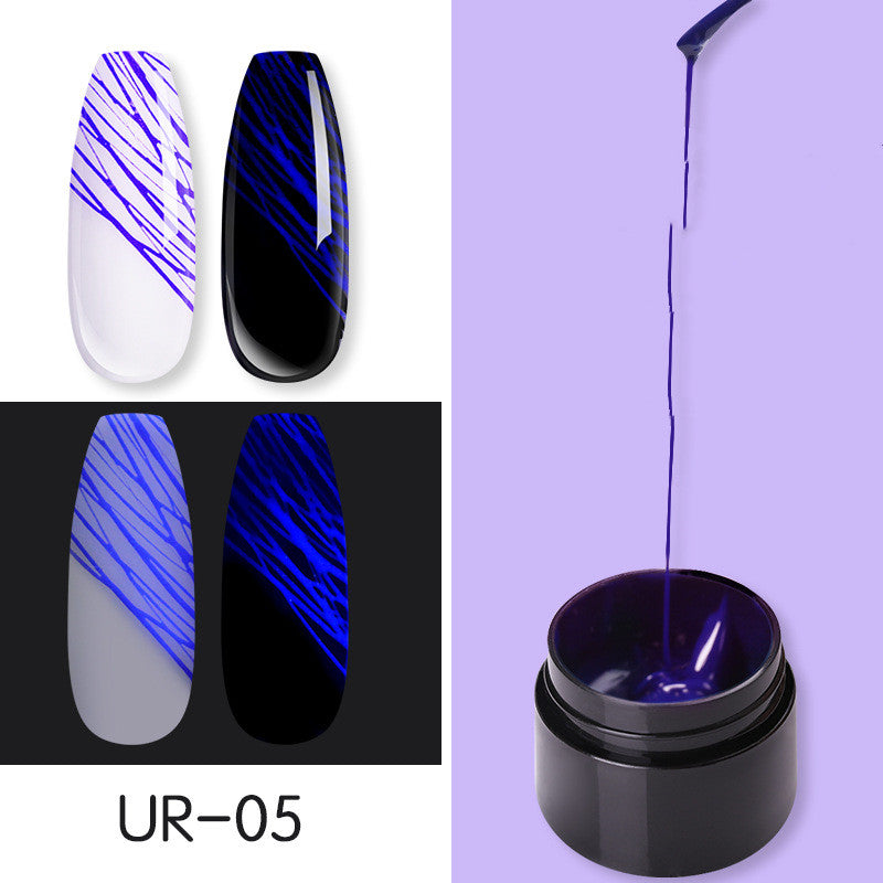 Manicure Luminous Nail Art Spider Nail Gel UV Nail Polish-zoom-