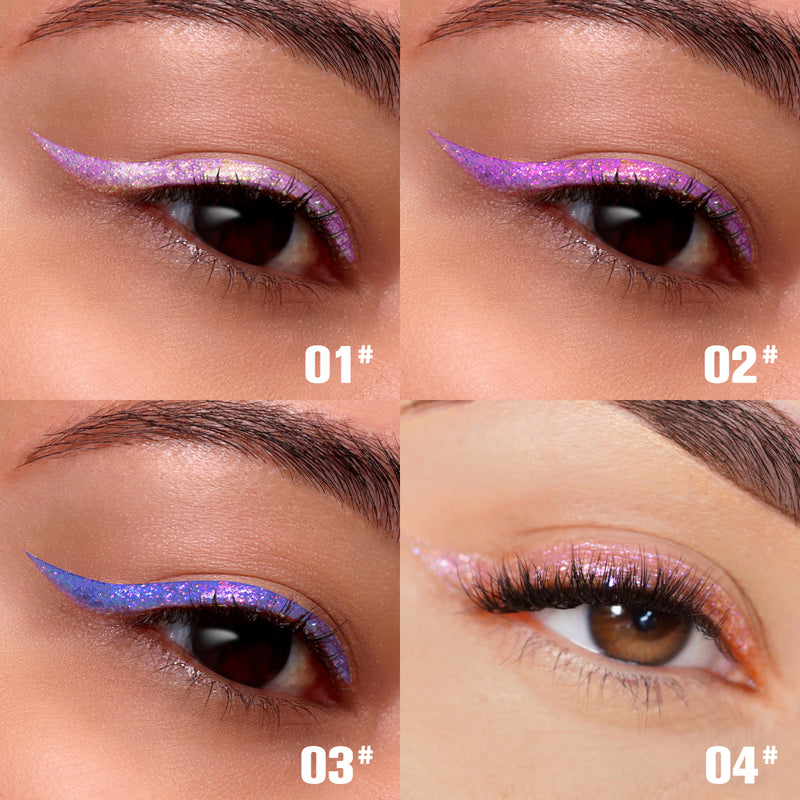 PHOFAY Liquid Glitter Eyeliner Set-zoom-
