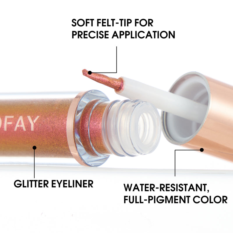 PHOFAY Liquid Glitter Eyeliner Set-zoom-
