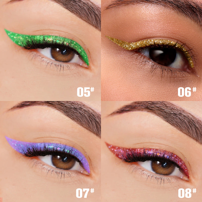 PHOFAY Liquid Glitter Eyeliner Set-zoom-