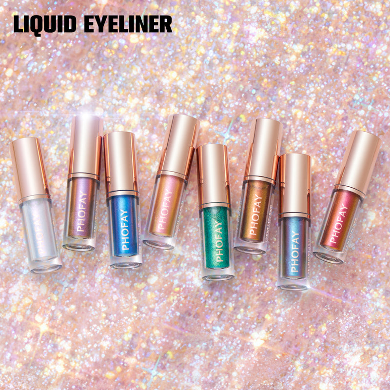 PHOFAY Liquid Glitter Eyeliner Set-zoom-