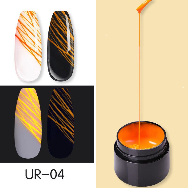 Manicure Luminous Nail Art Spider Nail Gel UV Nail Polish-zoom-