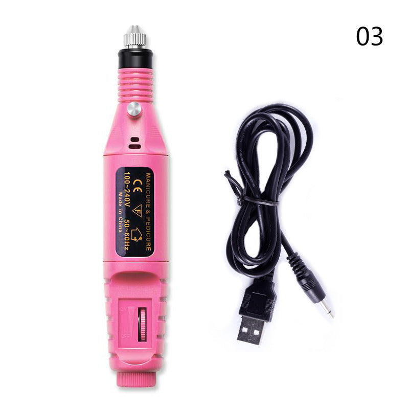 Electric Nail Drill Machine Manicure Machine Set USB Charging Mill Cutter For Manicure Nail File Pedicure Tool Nail Drill Set-zoom-