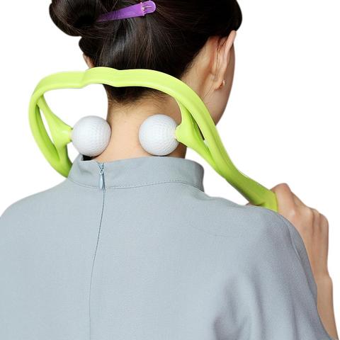 Plastic Pressure Point Therapy Neck Massageador Massagem Relieve Hand Roller Neck Massager For Neck Shoulder Trigger Point-zoom-