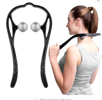 Plastic Pressure Point Therapy Neck Massageador Massagem Relieve Hand Roller Neck Massager For Neck Shoulder Trigger Point-zoom-
