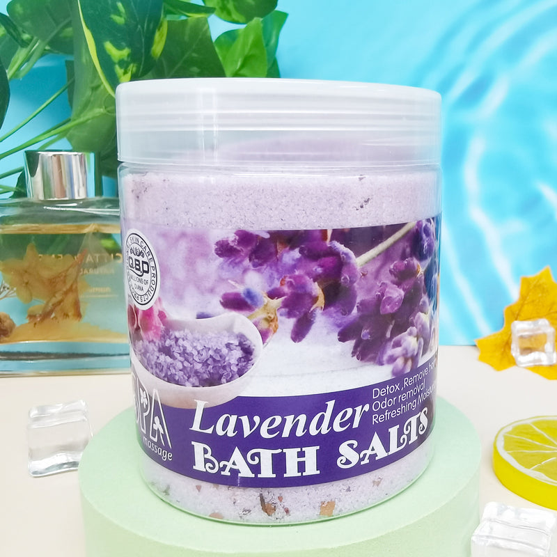 Rose Milk Petals Bath Salts Cleansing Exfoliating-zoom-