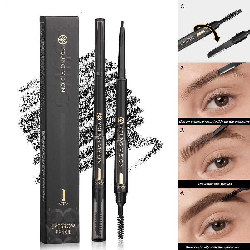 Fog Sense Three In One Eyebrow Pencil Waterproof Smear-proof-zoom-