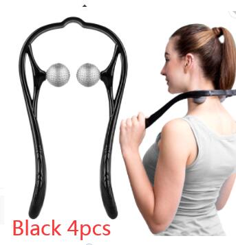 Plastic Pressure Point Therapy Neck Massageador Massagem Relieve Hand Roller Neck Massager For Neck Shoulder Trigger Point-zoom-