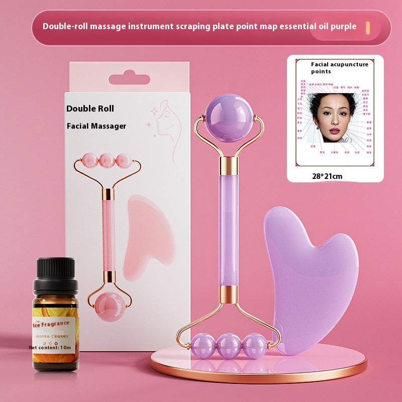 Facial Eye Scraping Massage Jade Roller-zoom-