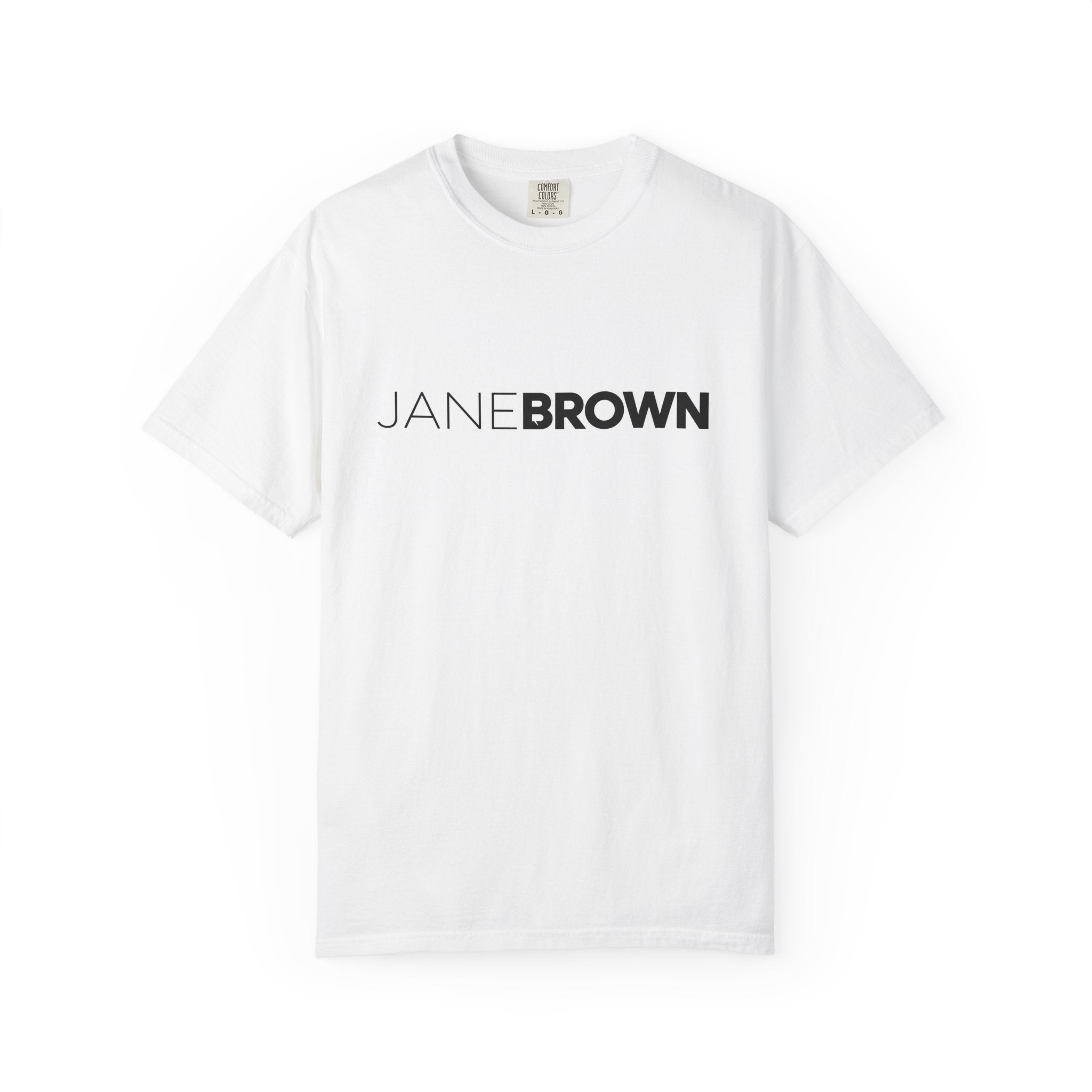 Jane Brown Logo T-Shirt | Minimal Branded Graphic Tee