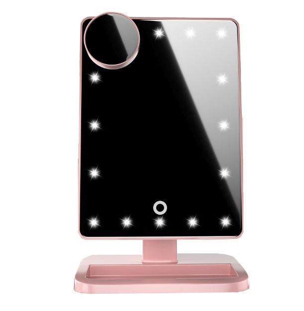 Touch Screen Makeup Mirror With 20 LED Light Bluetooth Music Speaker 10X Magnifying Mirrors Lights-zoom-
