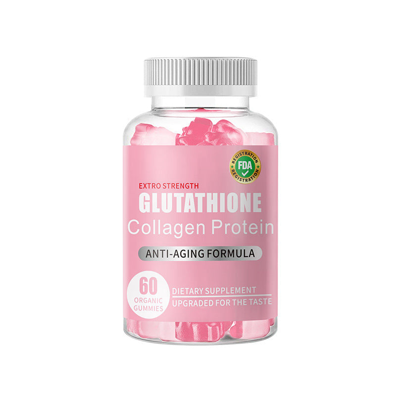 Glutathione Collagen Gummies | Brightening & Anti-Aging Soft Candy-zoom-