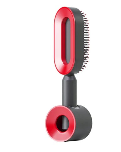 Self Cleaning Hair Brush For Women One-key Cleaning Hair Loss Airbag Massage Scalp Comb Anti-Static Hairbrush-zoom-