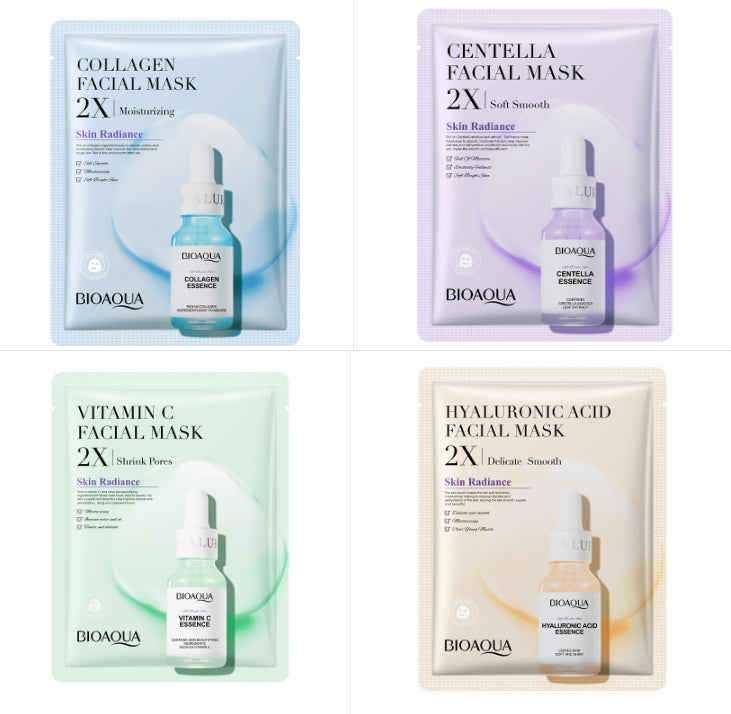 Collagen Face Mask Moisturizing Firming Face Sheet Mask Hyaluronic Acid Facial Masks Beauty Skin Care Gel Skin Care-zoom-