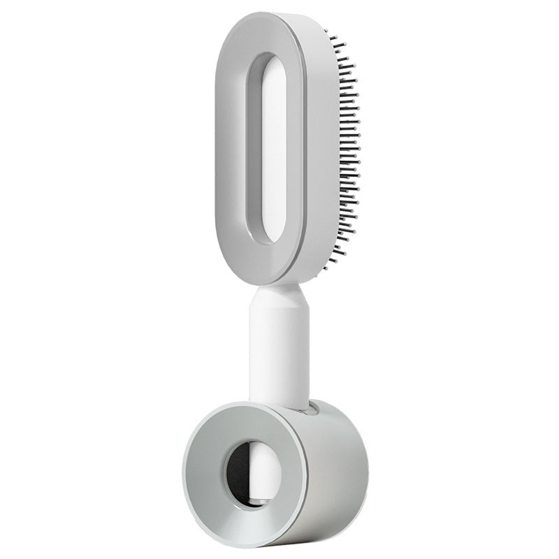 Self Cleaning Hair Brush For Women One-key Cleaning Hair Loss Airbag Massage Scalp Comb Anti-Static Hairbrush-zoom-
