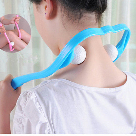 Plastic Pressure Point Therapy Neck Massageador Massagem Relieve Hand Roller Neck Massager For Neck Shoulder Trigger Point-zoom-