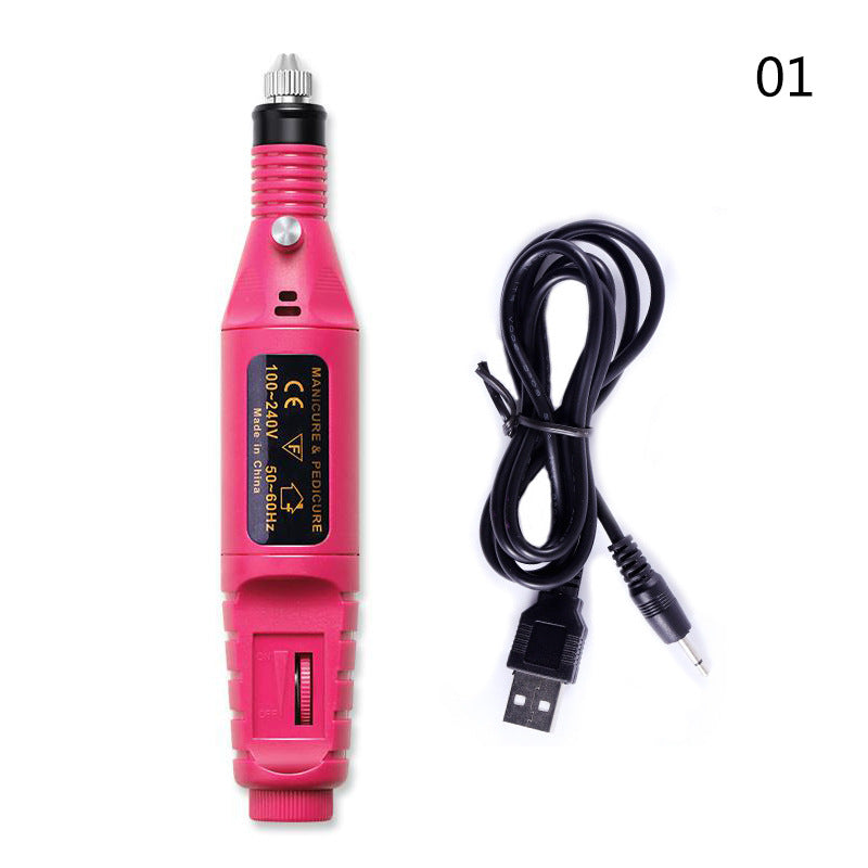 Electric Nail Drill Machine Manicure Machine Set USB Charging Mill Cutter For Manicure Nail File Pedicure Tool Nail Drill Set-zoom-