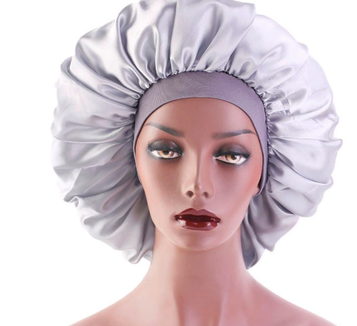 Beauty print Satin silk Bonnet sleep night cap-zoom-