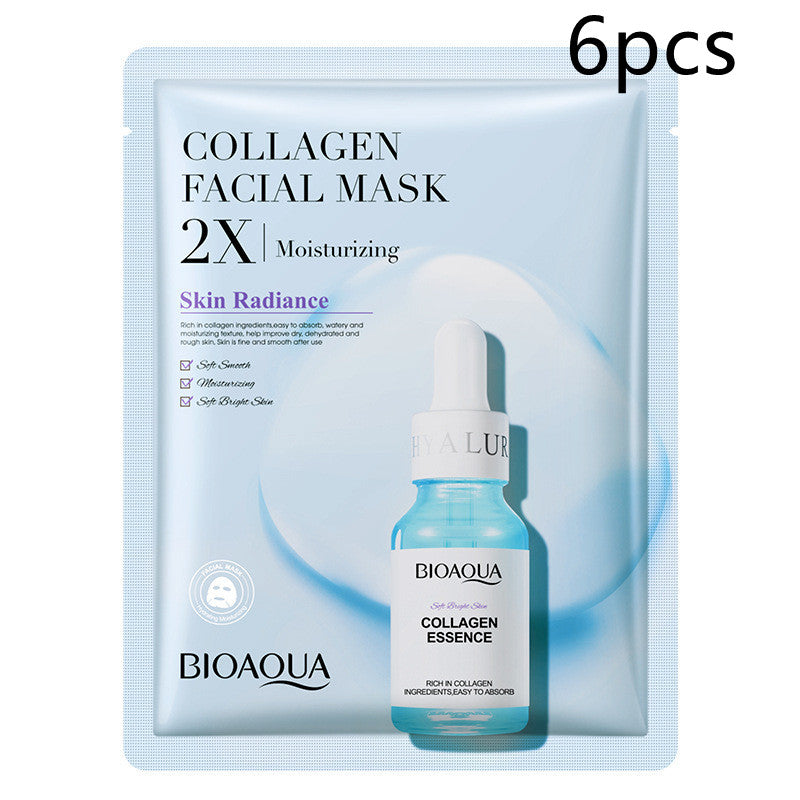 Collagen Face Mask Moisturizing Firming Face Sheet Mask Hyaluronic Acid Facial Masks Beauty Skin Care Gel Skin Care-zoom-
