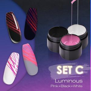 Manicure Luminous Nail Art Spider Nail Gel UV Nail Polish-zoom-