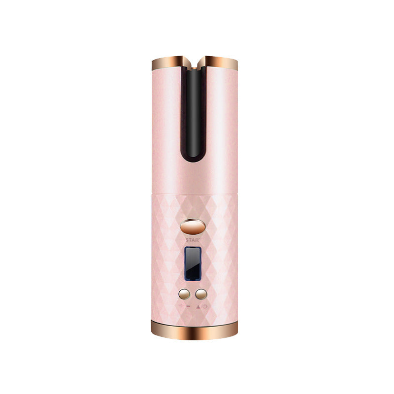 Rechargeable Automatic Hair Curler Women Portable Hair Curling Iron LCD Display Ceramic Curly Rotating Curling Wave Styer-zoom-