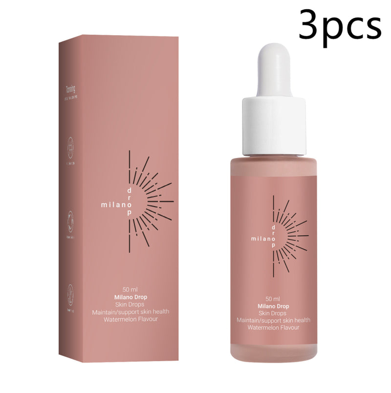 Tanning Face Serum Face Body Tanning Bed Outdoor Fine Line Repair Skin Serum Dark Bronzer Self Tanning Serum Drops-zoom-