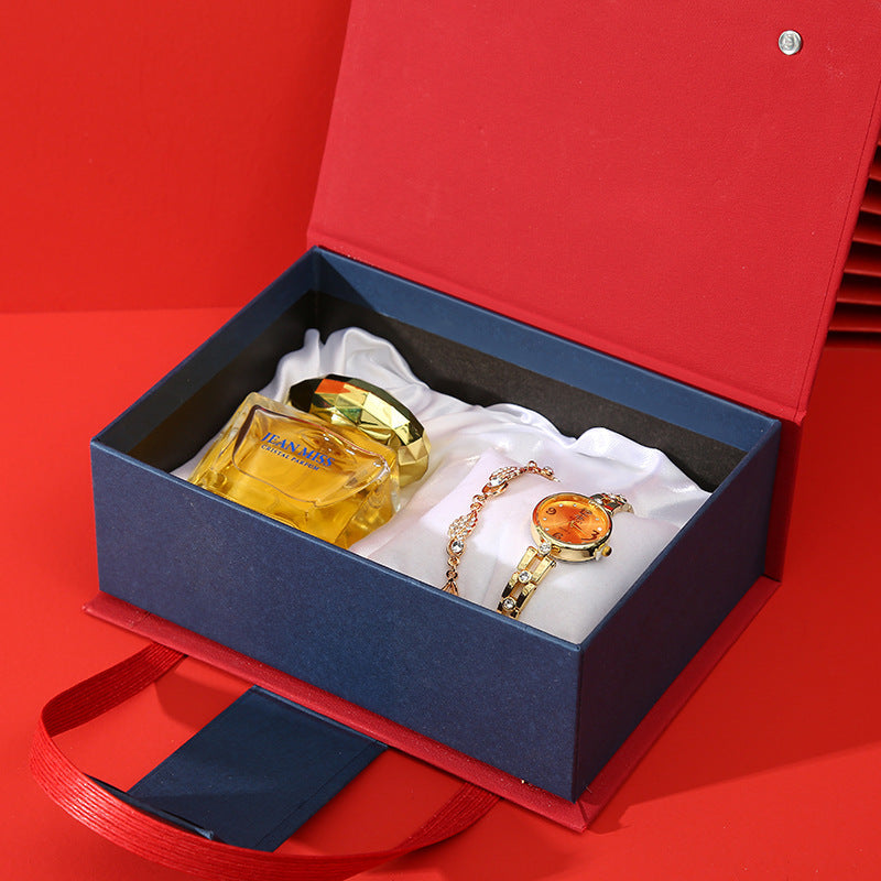Hand Gift Set Watch Lipstick Perfume Gift Box-zoom-