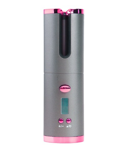 Rechargeable Automatic Hair Curler Women Portable Hair Curling Iron LCD Display Ceramic Curly Rotating Curling Wave Styer-zoom-