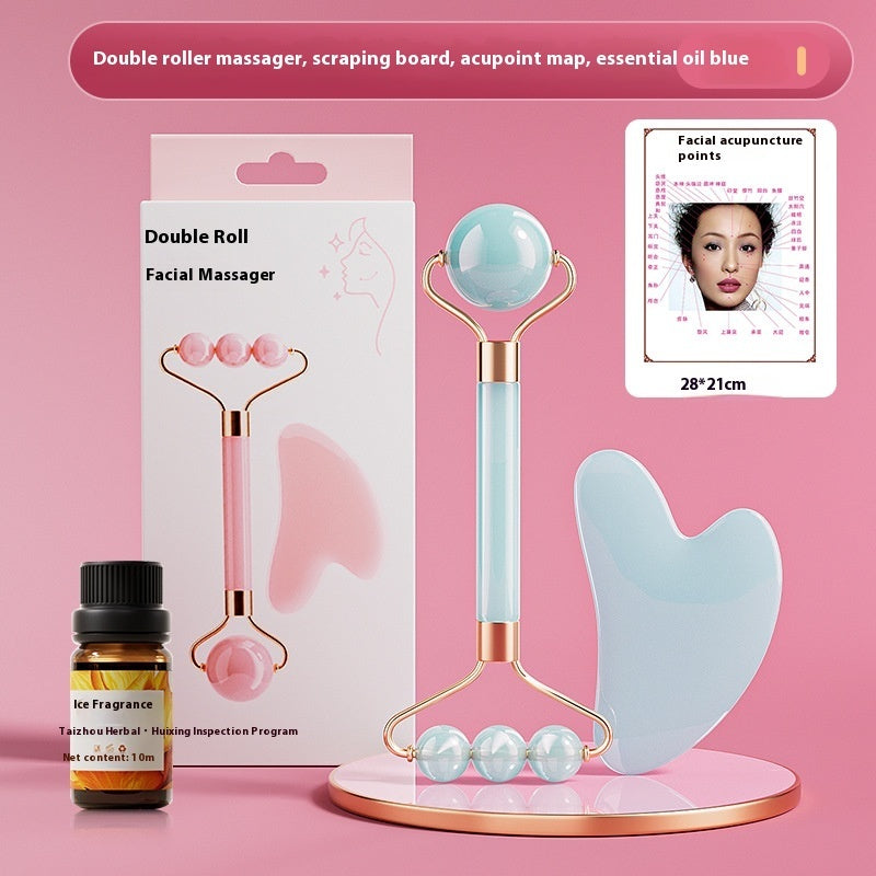 Facial Eye Scraping Massage Jade Roller-zoom-