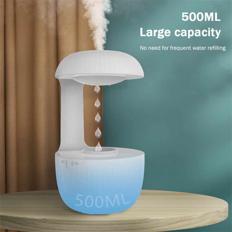 Anti-gravity Air Humidifier Mute Countercurrent Humidifier Levitating Water Drops Cool Mist Maker Fogger Relieve Fatigue-zoom-