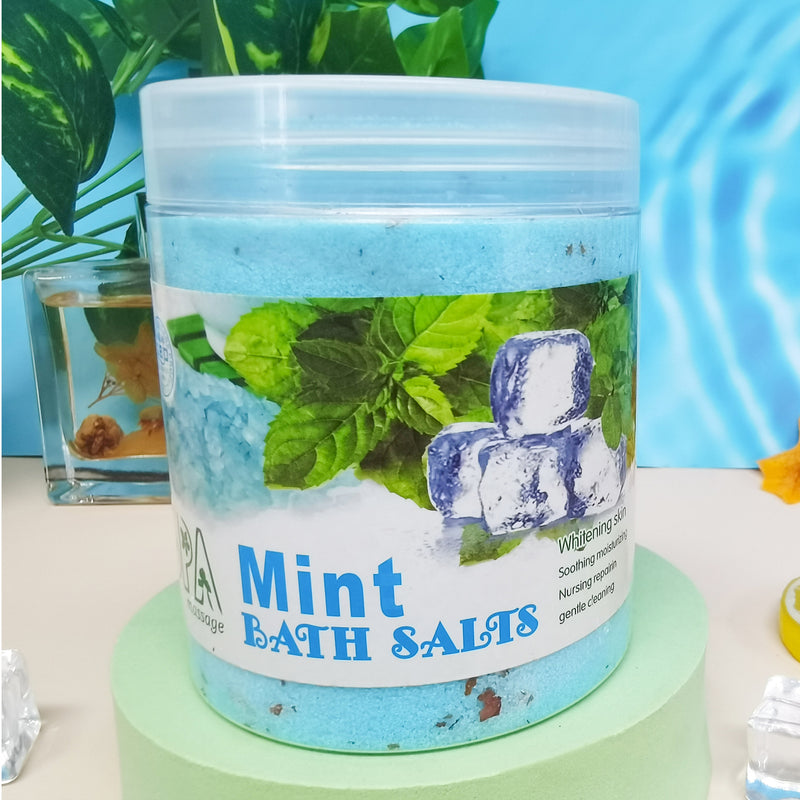Rose Milk Petals Bath Salts Cleansing Exfoliating-zoom-