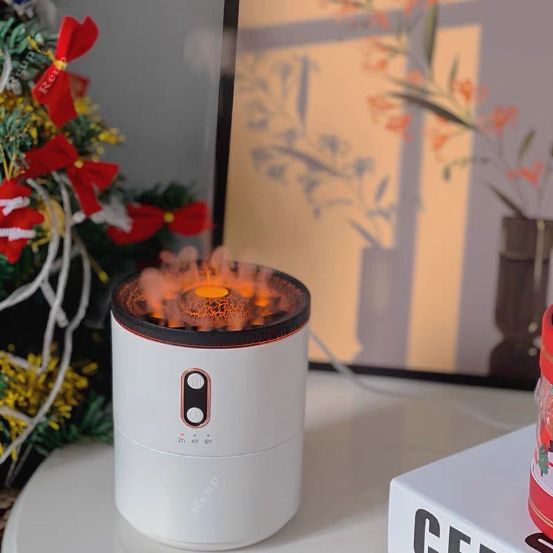 Volcanic Flame Aroma Essential Oil Diffuser USB Portable Jellyfish Air Humidifier Night Light Lamp Fragrance Humidifier-zoom-