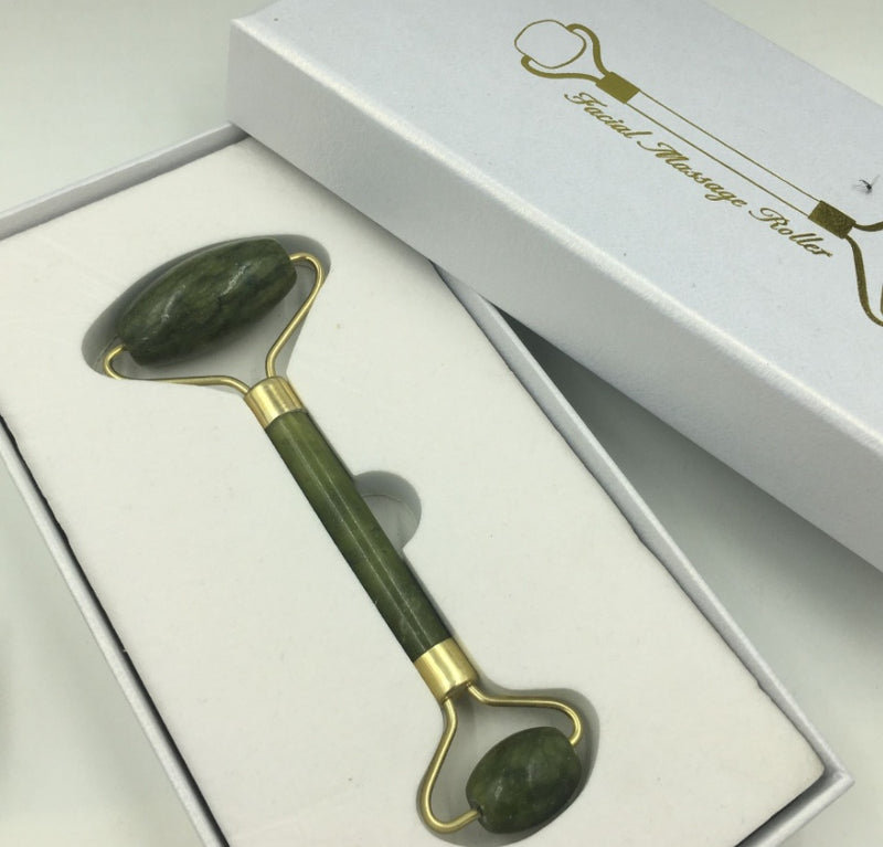 Jade Beauty Device Roller Xiuyu Double-headed Facial Massage Stick Jade Roller-zoom-