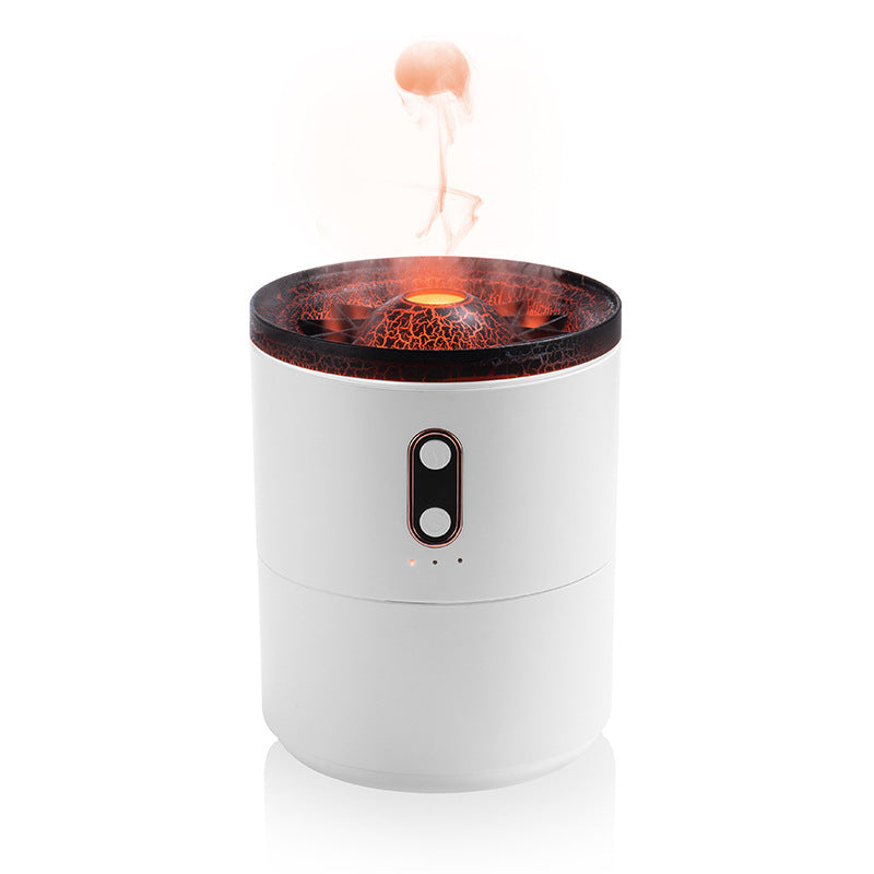 Volcanic Flame Aroma Essential Oil Diffuser USB Portable Jellyfish Air Humidifier Night Light Lamp Fragrance Humidifier-zoom-