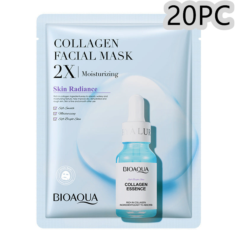 Collagen Face Mask Moisturizing Firming Face Sheet Mask Hyaluronic Acid Facial Masks Beauty Skin Care Gel Skin Care-zoom-