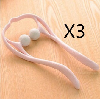 Plastic Pressure Point Therapy Neck Massageador Massagem Relieve Hand Roller Neck Massager For Neck Shoulder Trigger Point-zoom-