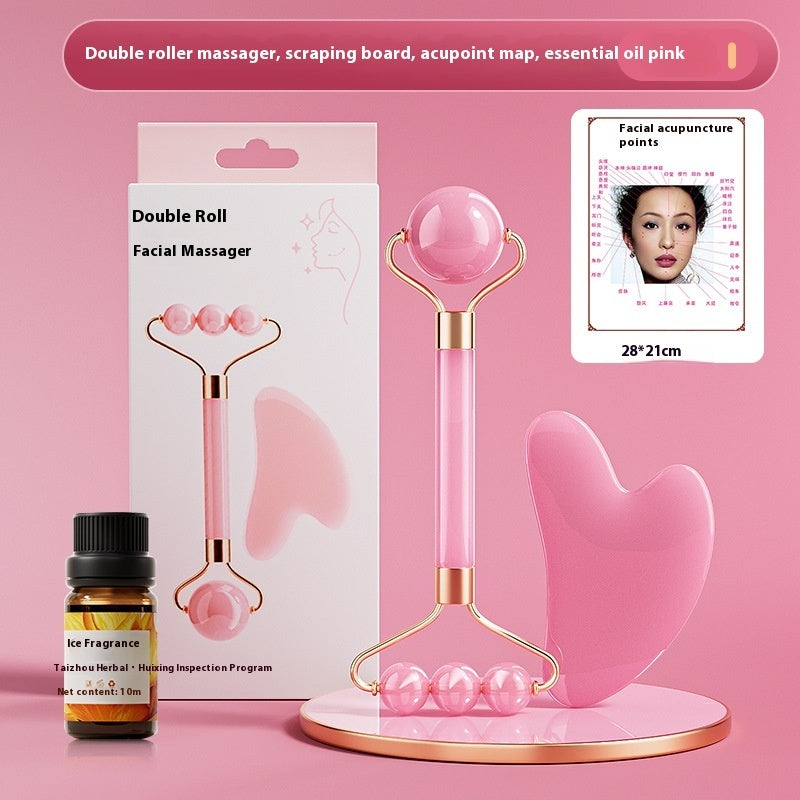 Facial Eye Scraping Massage Jade Roller-zoom-