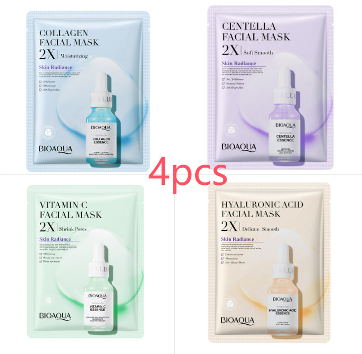 Collagen Face Mask Moisturizing Firming Face Sheet Mask Hyaluronic Acid Facial Masks Beauty Skin Care Gel Skin Care-zoom-