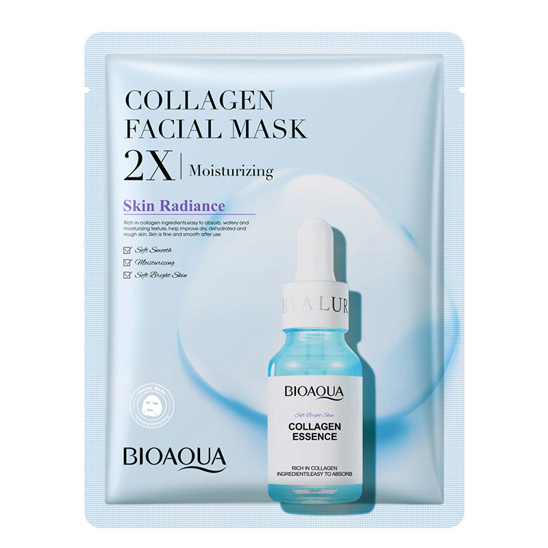 Collagen Face Mask Moisturizing Firming Face Sheet Mask Hyaluronic Acid Facial Masks Beauty Skin Care Gel Skin Care-zoom-